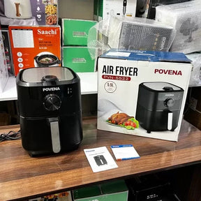 POVENA Air Fryer, Vacuum Fryer 5.5l-1500W, Perfect Frying, Limiting Fat by 80% PVN-5522