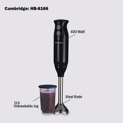 Cambridge HB8166 Hand Blender: Compact Power for Effortless Blending