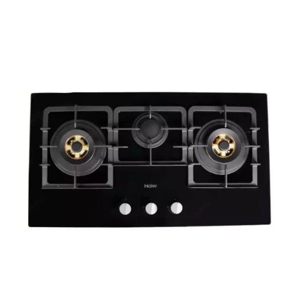 Haier Black Glass Hob HCH-931DGG (3 Burner glass )