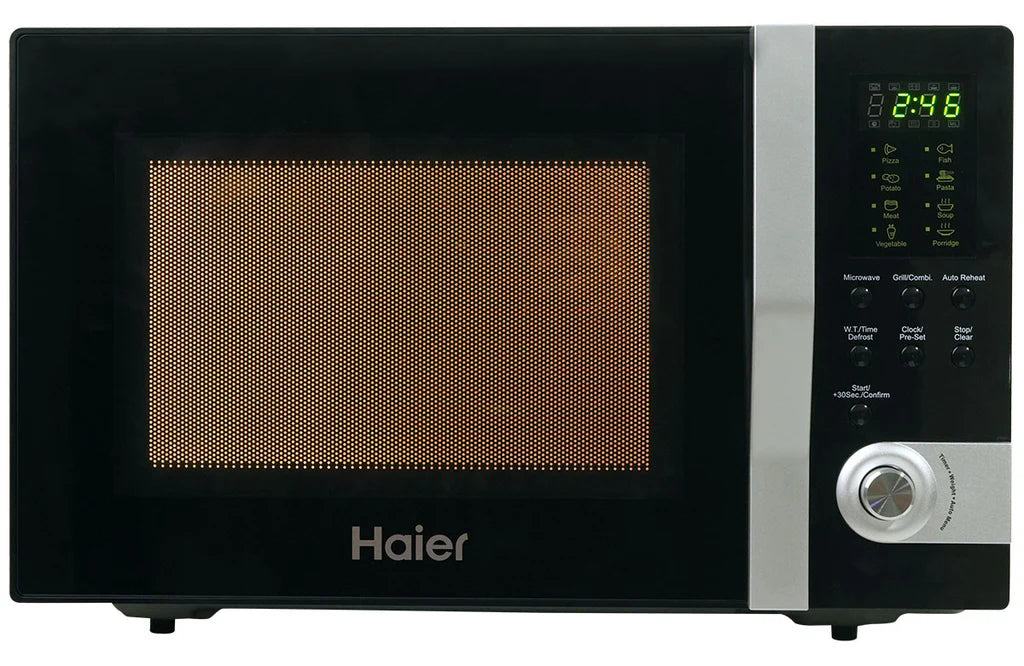 Haier HMN-32100BEGB Grill Series Microwave Oven – 32L, Multifunctional with Grill, Convection & Auto Cook Features