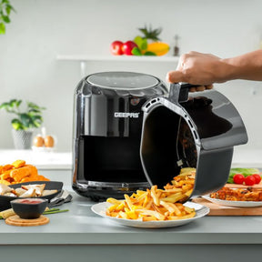 Geepas Digital Air Fryer- GAF37512N| 3.5 L Capacity with a Rack