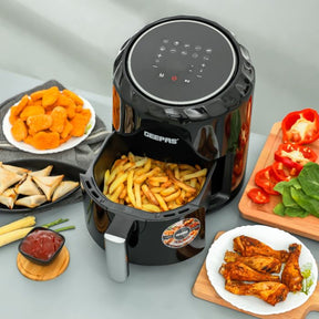 Geepas Digital Air Fryer- GAF37512N| 3.5 L Capacity with a Rack