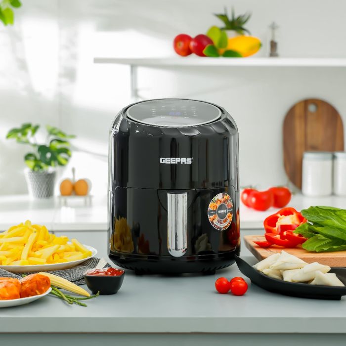 Geepas Digital Air Fryer- GAF37512N| 3.5 L Capacity with a Rack