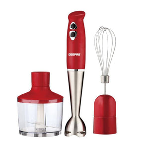 Geepas GHB6136 400W Hand Blender: Stainless Steel Blades with 2-Speed for Soups and Baby Food