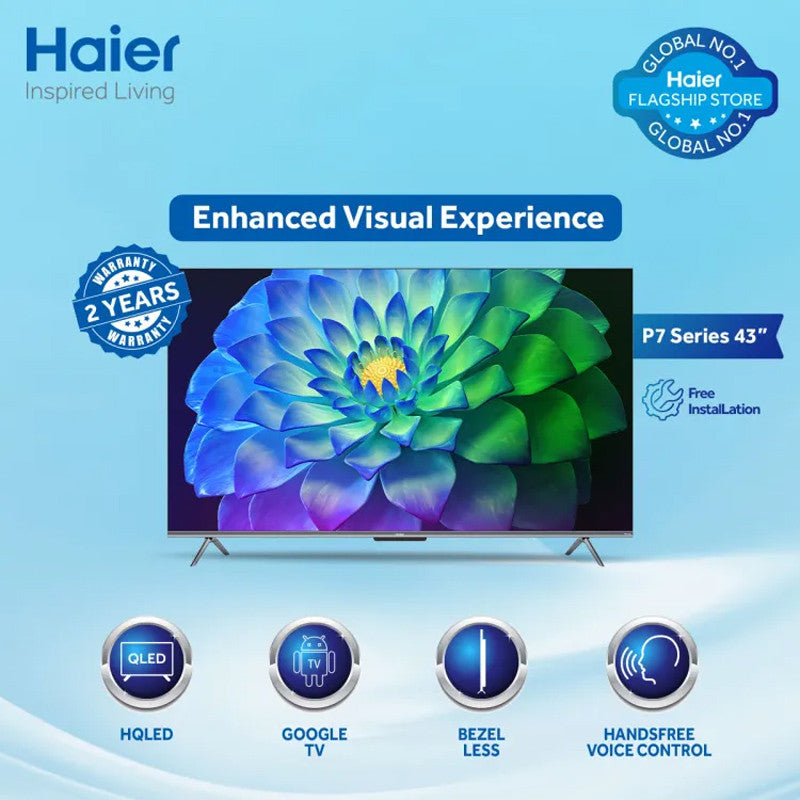 Haier 4K HQLED 43" Google TV H43P7UX